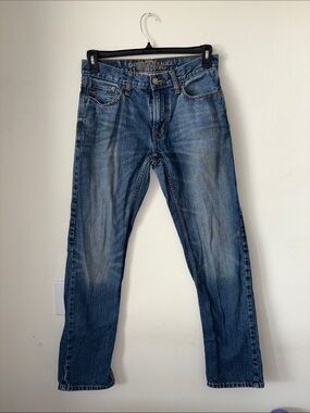 American Eagle Outfitters Blue Straight-Leg Jeans